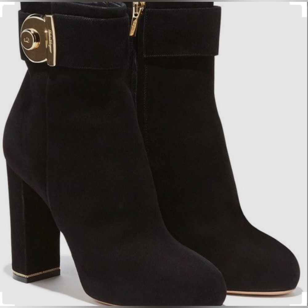 Salvatore Ferragamo suede booties